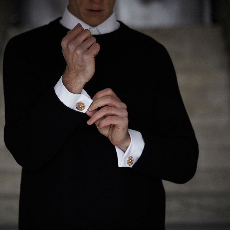 How to wear gold and rose gold cufflinks