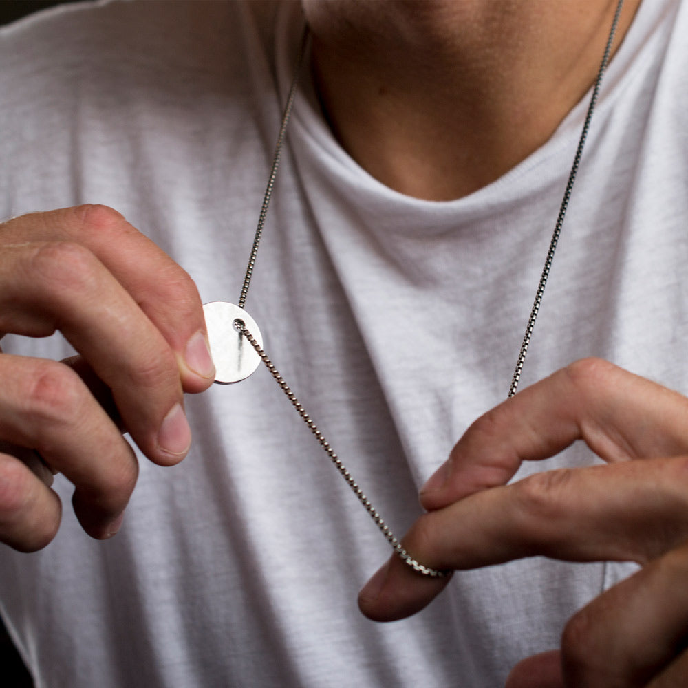 Alice Made This | Mens Steel Engraved Jewellery