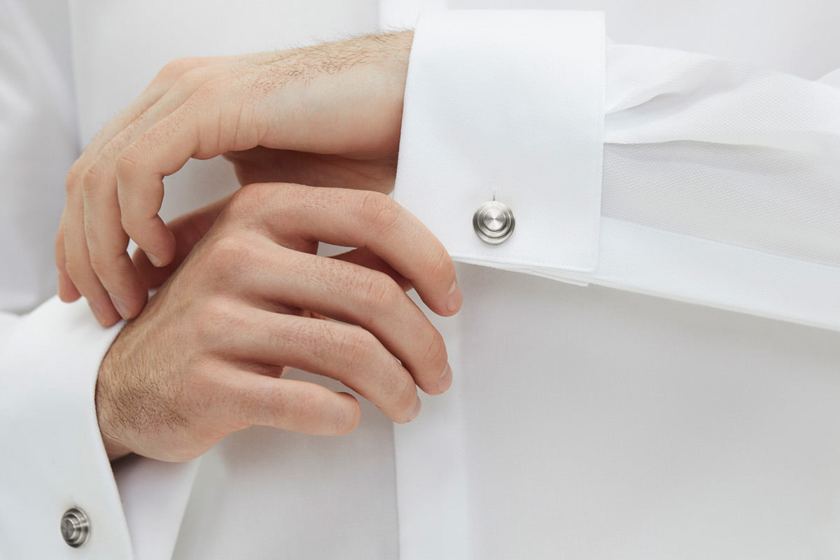 Alice Made This   Mens Steel Cufflinks for Minimalist Style
