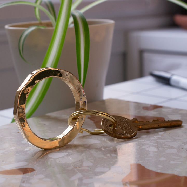 Edition - Jac forged brass key ring