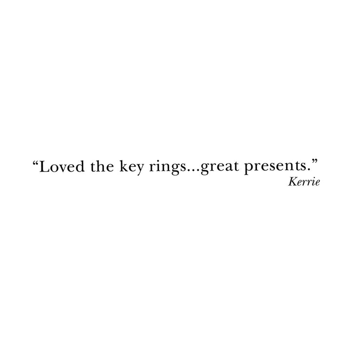 5 star review | kerrie | circle key ring
