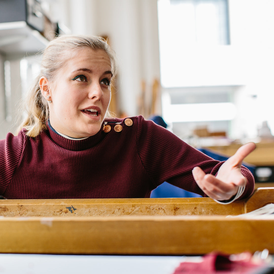 Meet Juliet Ferry, the next in award winning British accessories brand Alice Made This' Faces of AMT series.