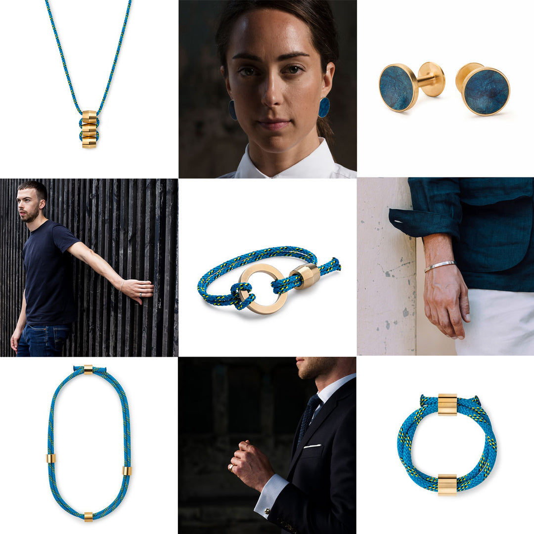 With January drawing to a close we are totally BLUE! Whether it’s our accessories that are blue or the blues in our clothes and our wares, our blues are all positive! With colour and positivity on our minds, we have been channelling a few techniques to ke