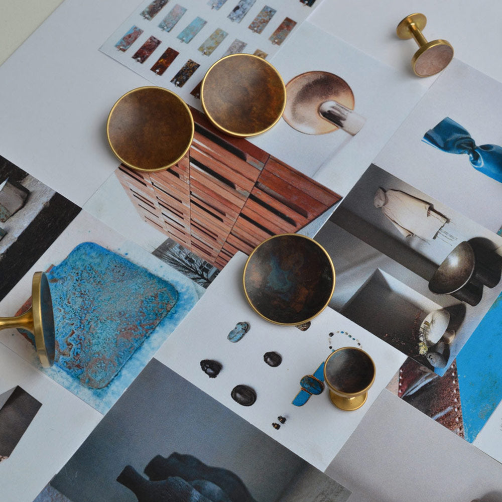 Men's accessories and women's jewellery brand Alice Made This talks about the inspiration behind its new Patina collection of artisan cufflinks, earrings and rings - combining art and science. The science comes from the technicality of the ancient patina 