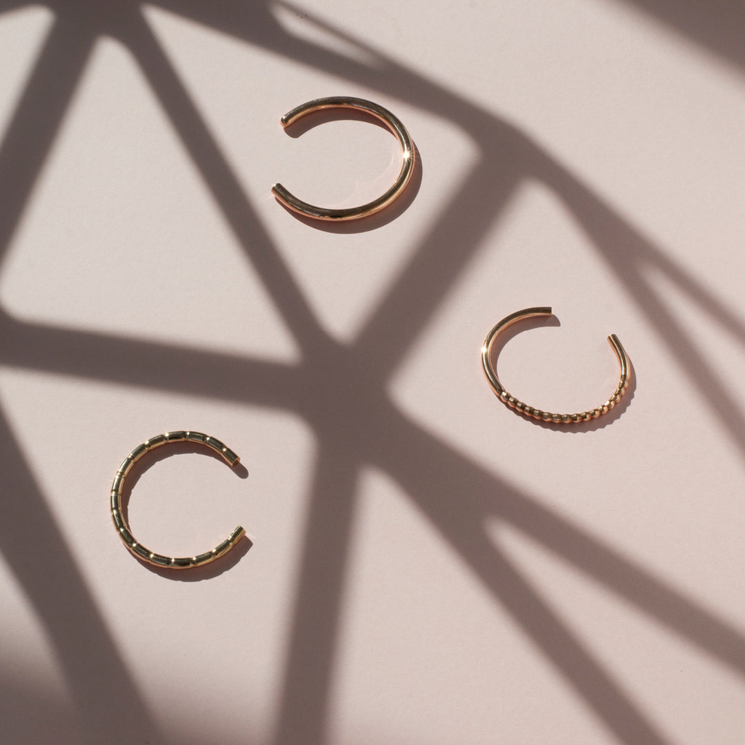 British men's accessories and women's jewellery brand Alice Made This discusses its spring essentials, including copper bracelets, silver rings, timeless rose gold cufflinks, silver necklaces and gold earrings. 