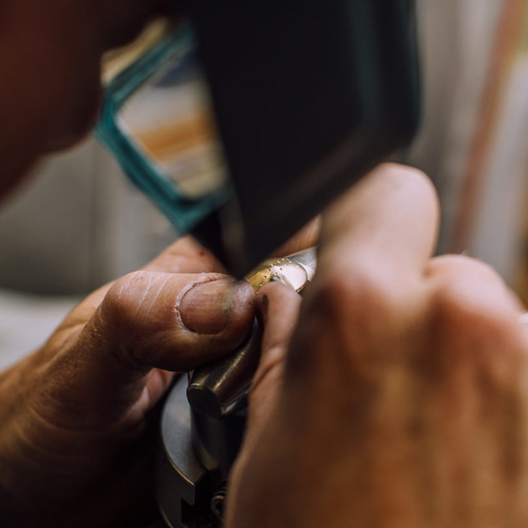 Following the launch of our collection of Sketch cufflinks, this week we look at the hand engraving process behind the designs. Working with our London based engravers, Sam James Ltd, our Sketch collection offers individually finished cufflink designs, hi