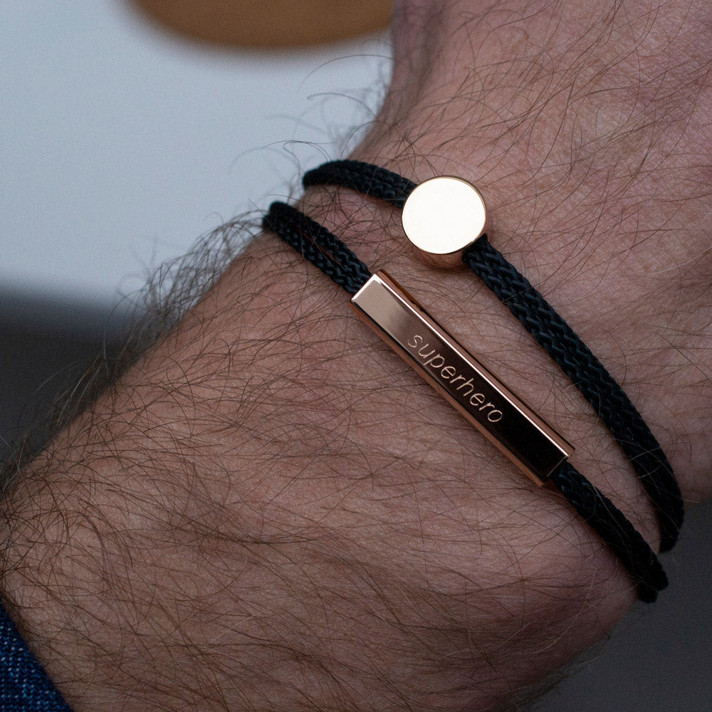 Alice Made This | Men's Rose Gold Engraved Jewellery 