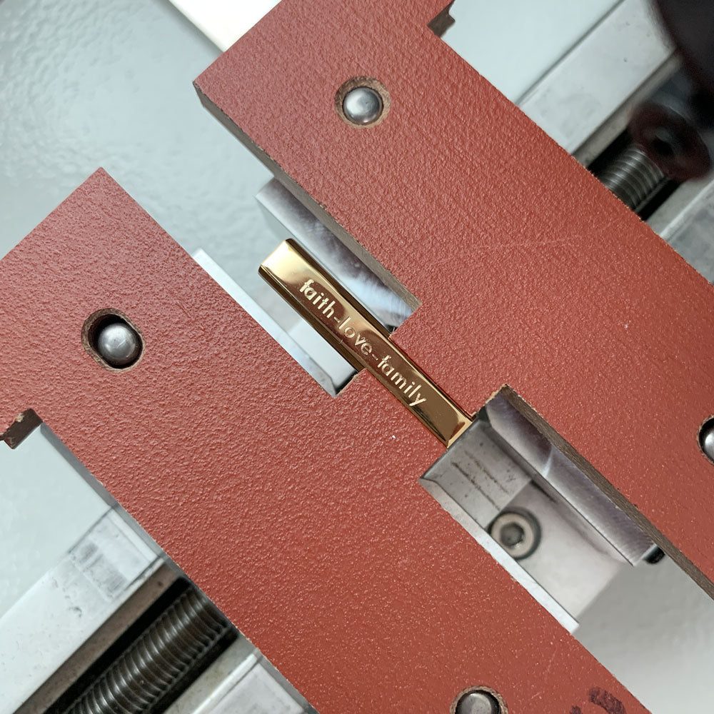 Alice Made This | Men's Gold Engraved Jewellery