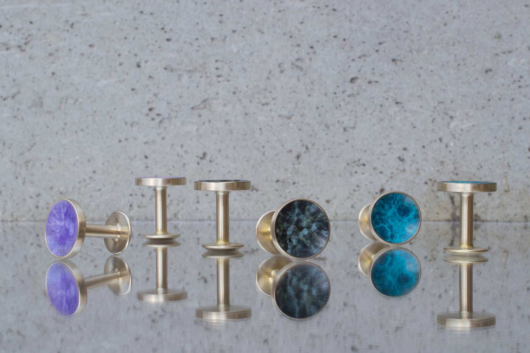 patina cufflinks | colourful cufflinks | Alice Made This