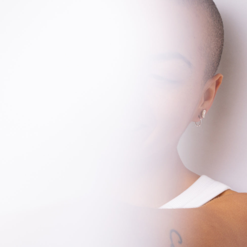 14mm Silver Hoop Earrings