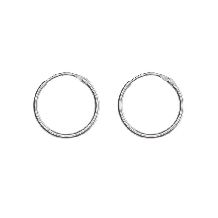 19mm Silver Hoop Earrings