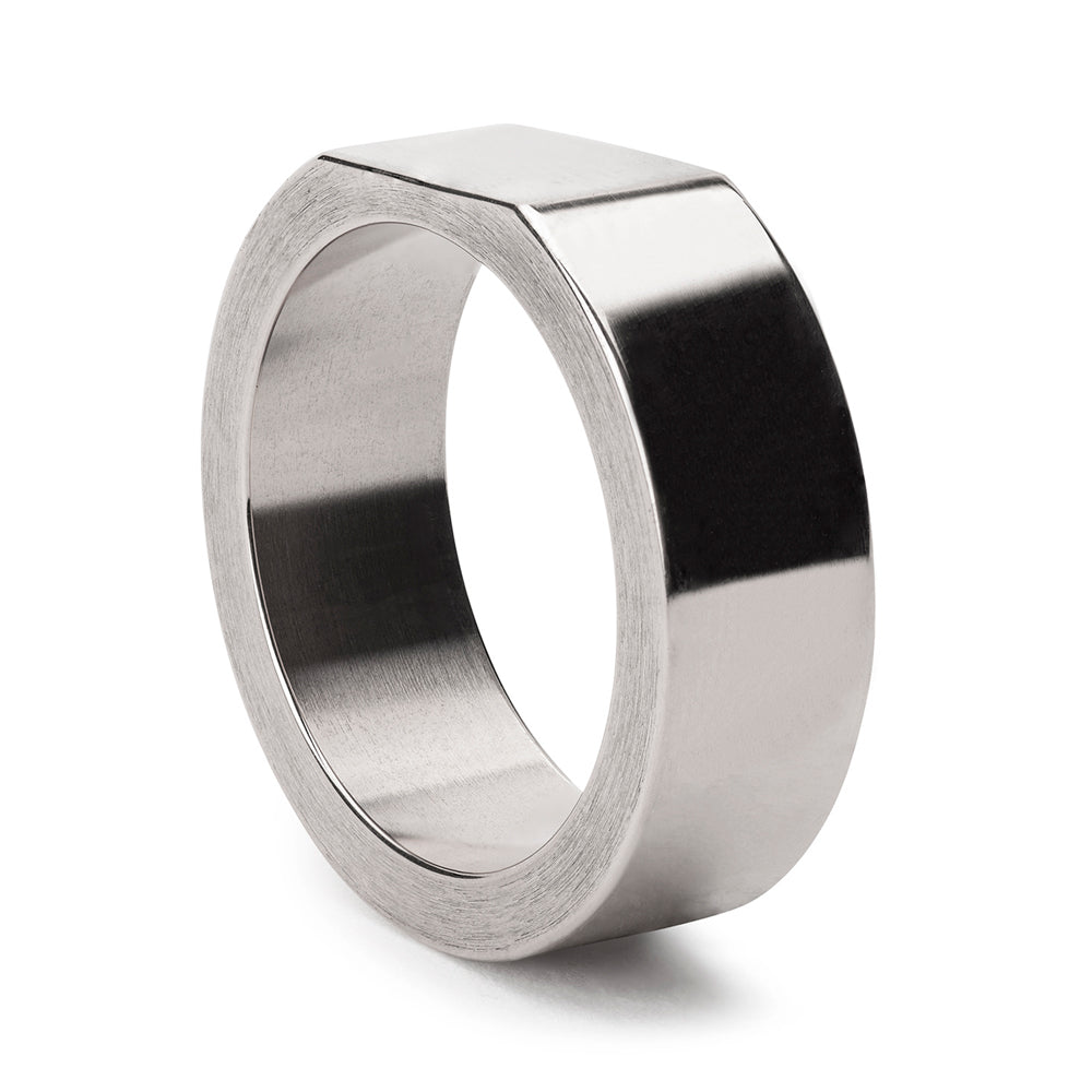 Bacchus silver signet ring