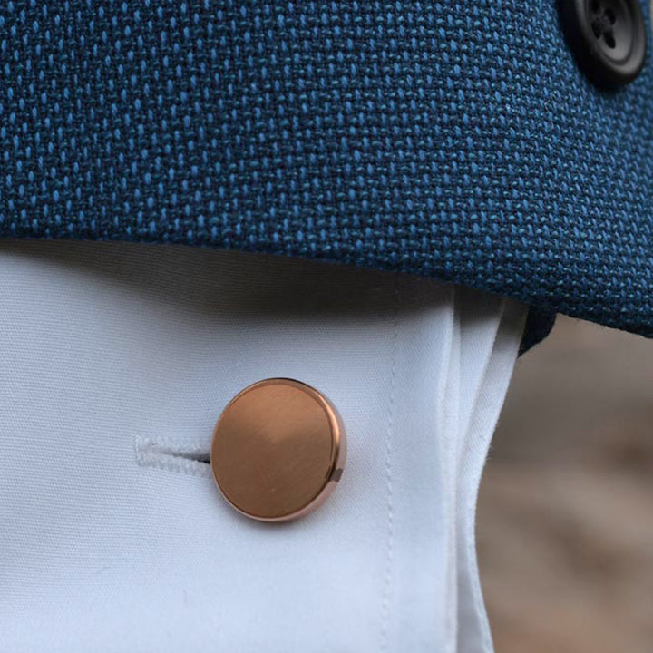 Dot rose gold cufflinks (Exclusive)