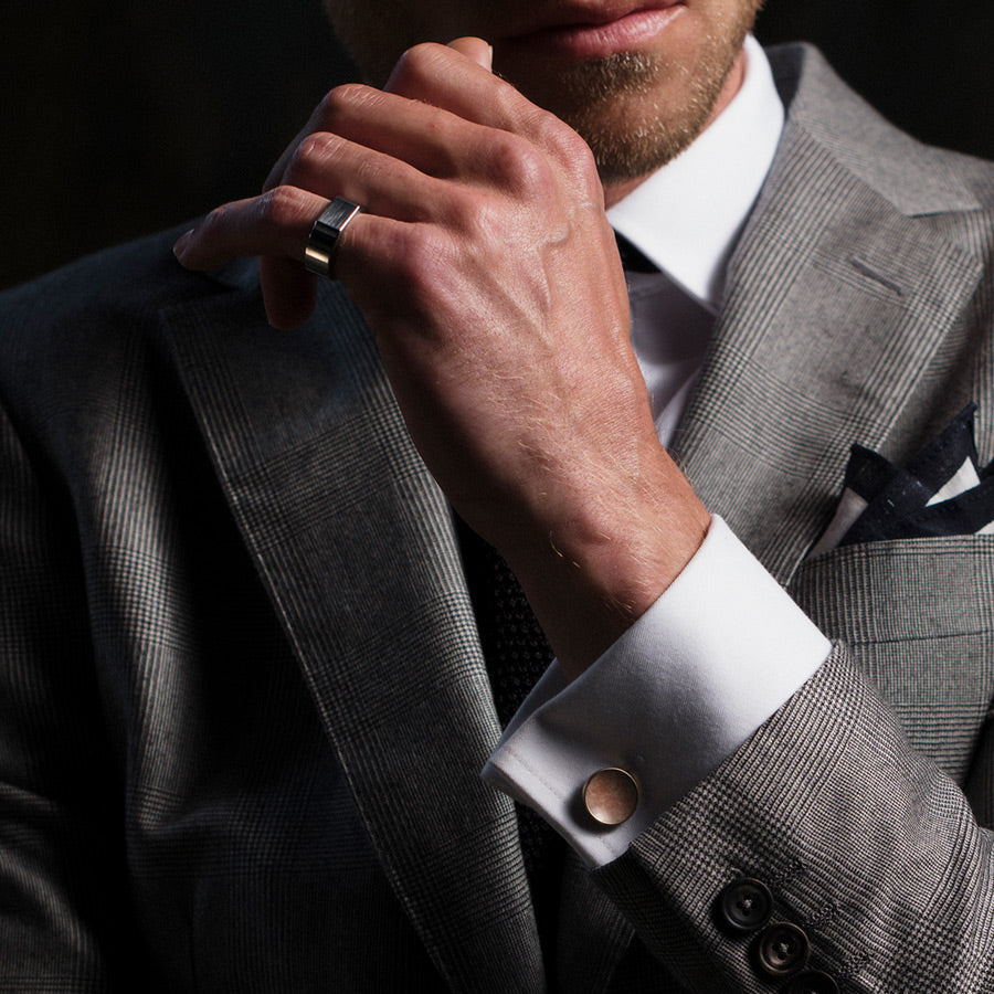 Bacchus silver signet ring