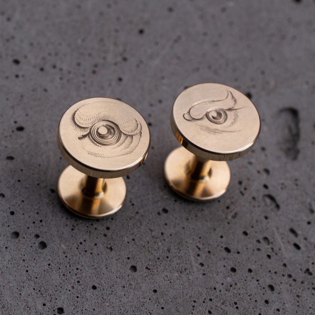 Edition - Beast Eyes, Hand Engraved Cufflinks