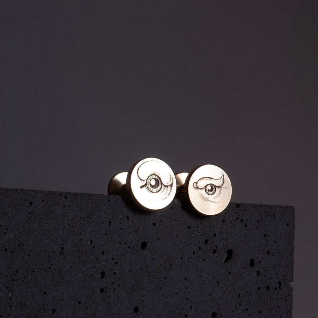 Edition - Beast Eyes, Hand Engraved Cufflinks