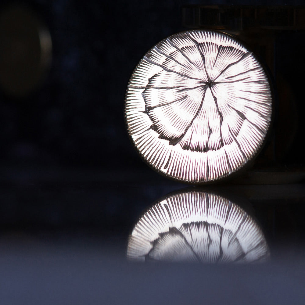 Edition - Oak Hand Engraved brass cufflinks