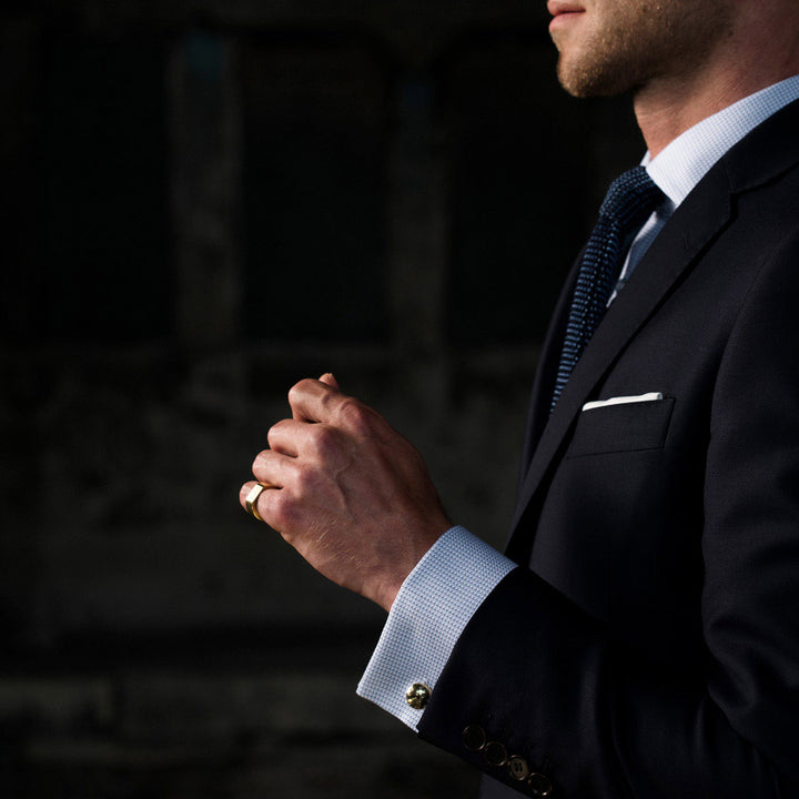 Bacchus gold signet ring