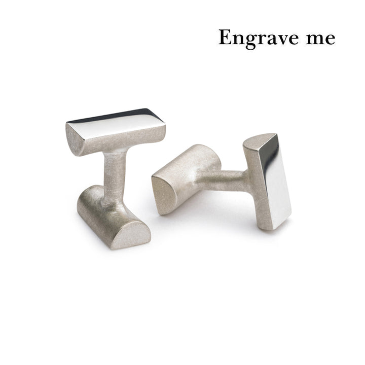 bancroft silver cufflinks | engrave me