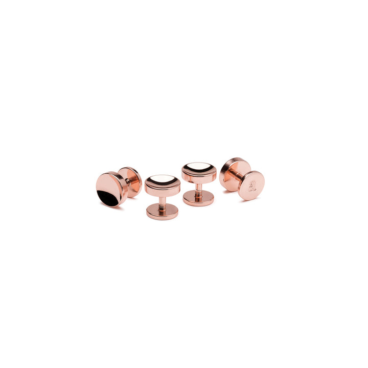 elliot rose gold shirt studs