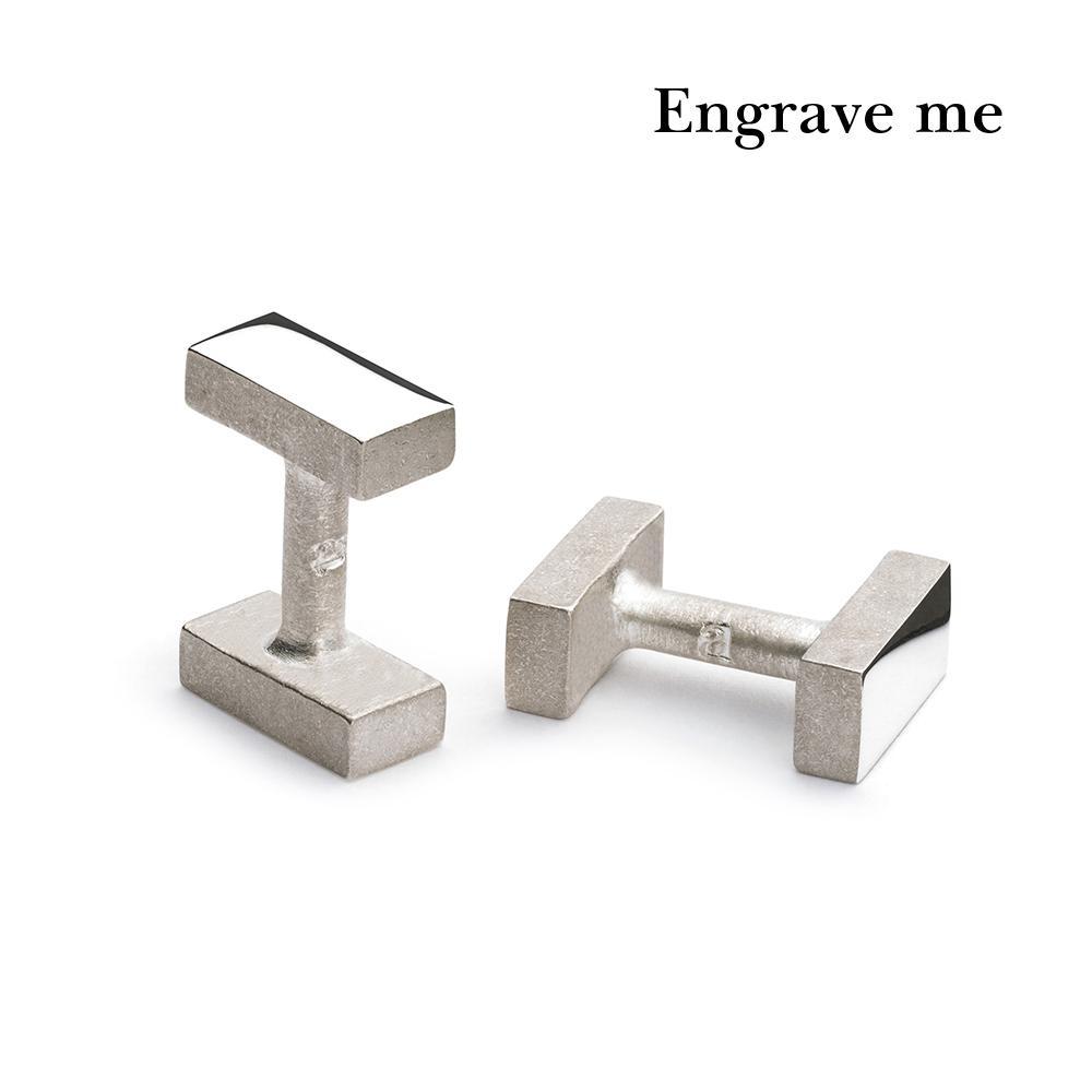 erno silver cufflinks | engrave me