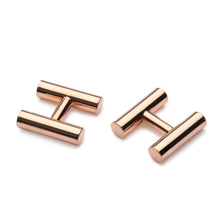 kitson rose gold cufflinks