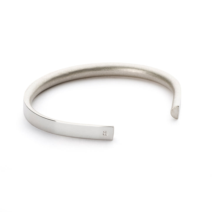 p6 bancroft polished silver bracelet
