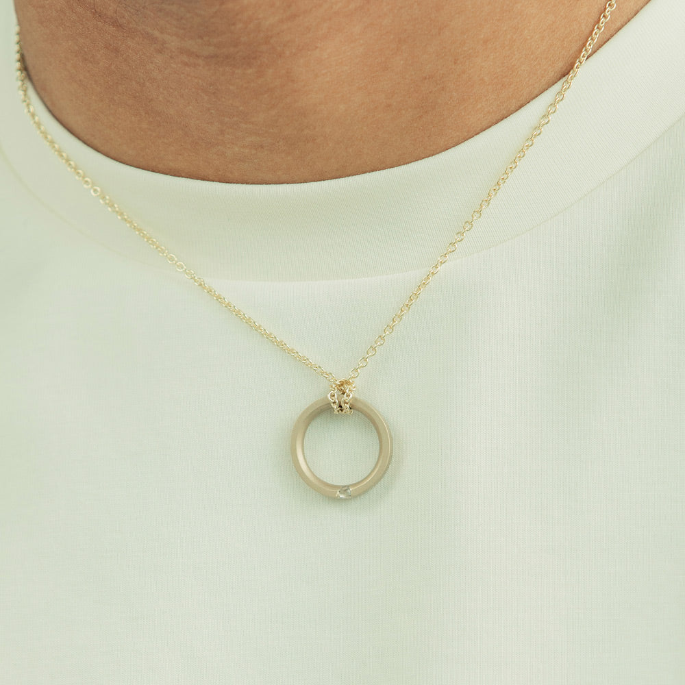 Alice Made This | Gold Minimalist Necklace | Raw Diamonds