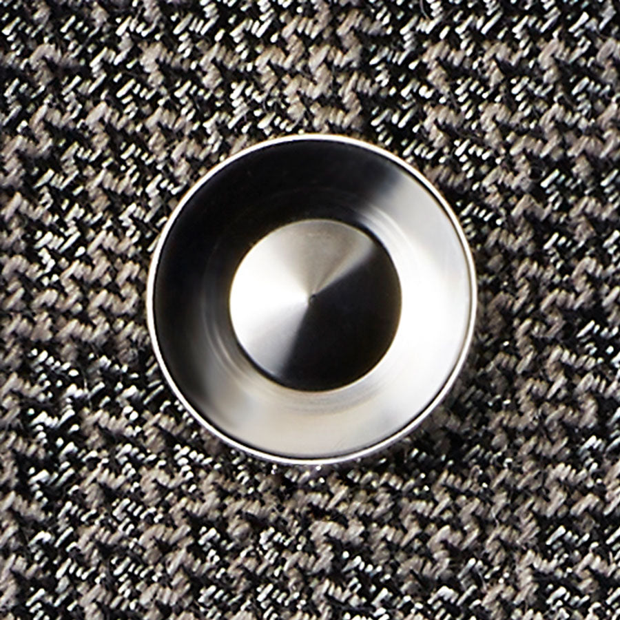 alvar silver cufflink | graphic close up | b