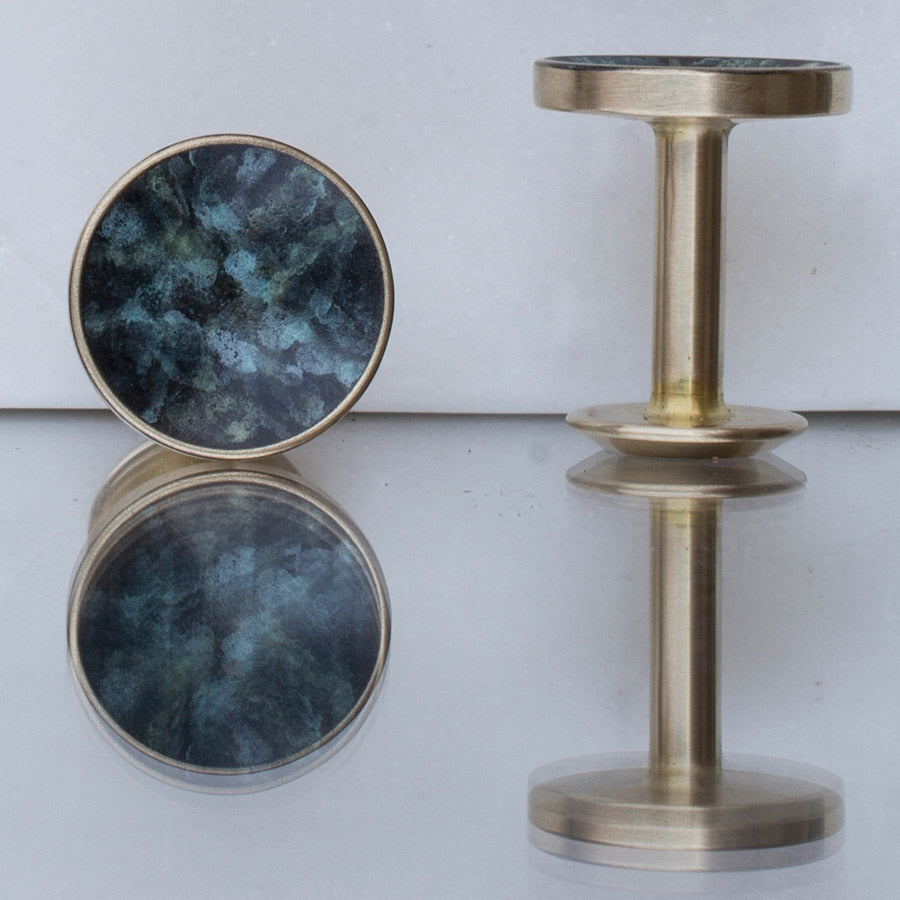bayley sage cufflinks | close up