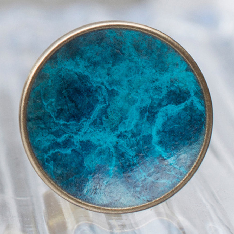 bayley teal cufflinks | close up