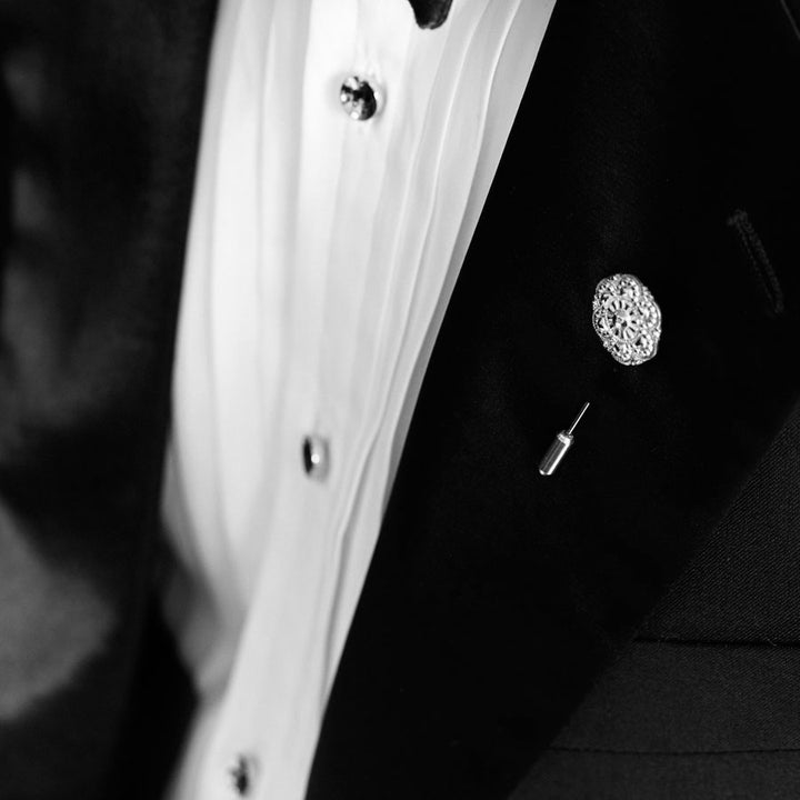 elliot silver shirt studs | how to wear | black tie