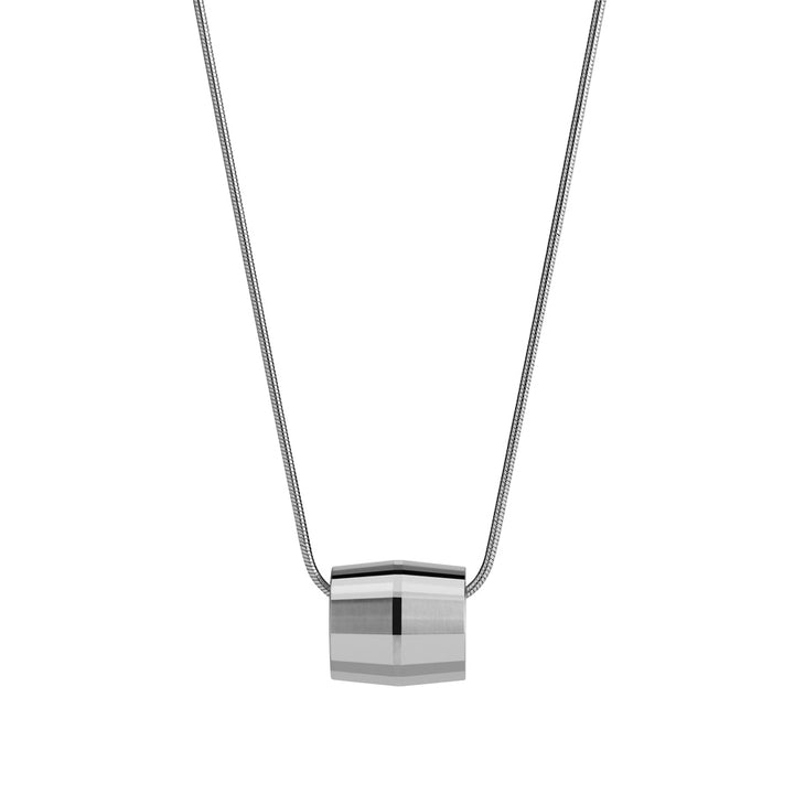 hope silver necklace | close