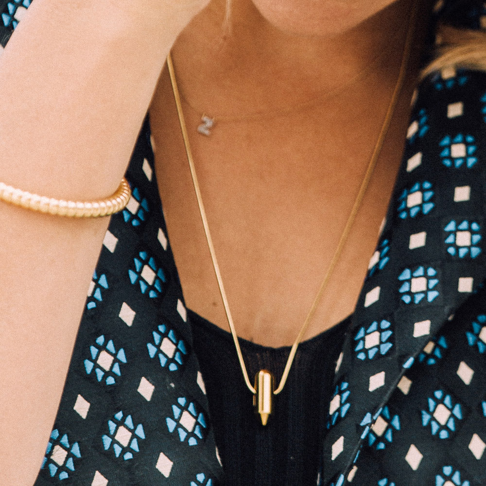 juno gold necklace | close up