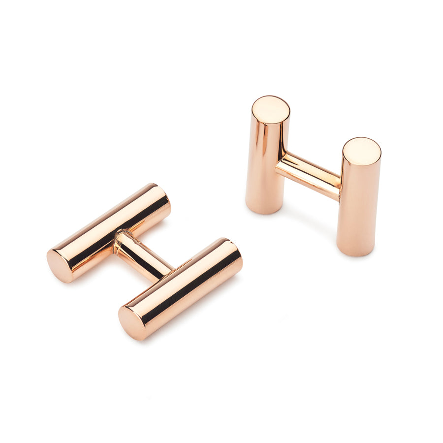 kitson rose gold cufflinks