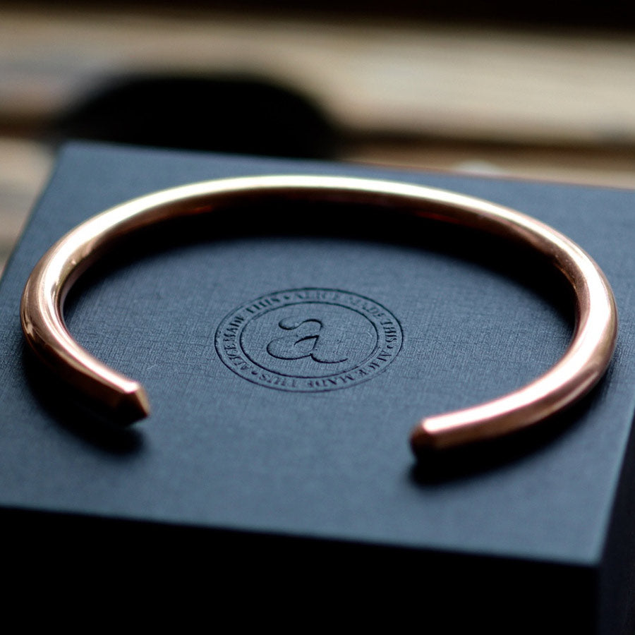 Mens personalised deals copper bracelet