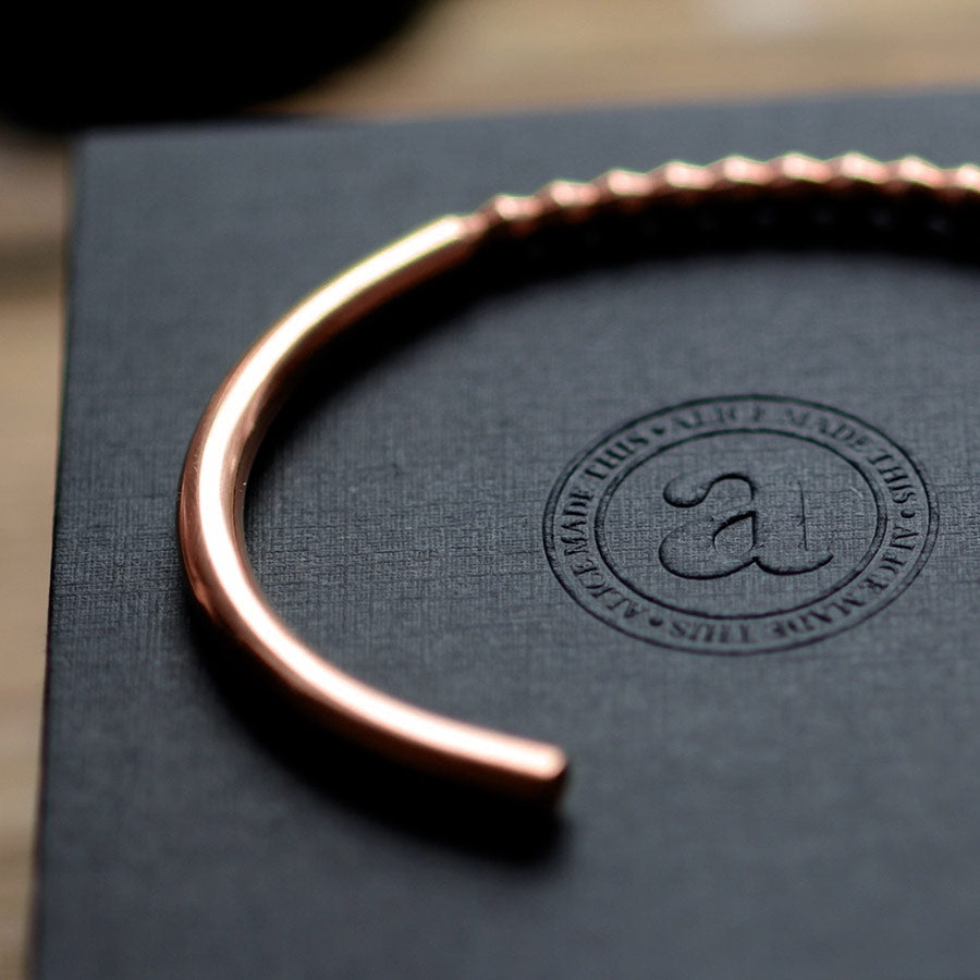oscar copper bracelet | close up