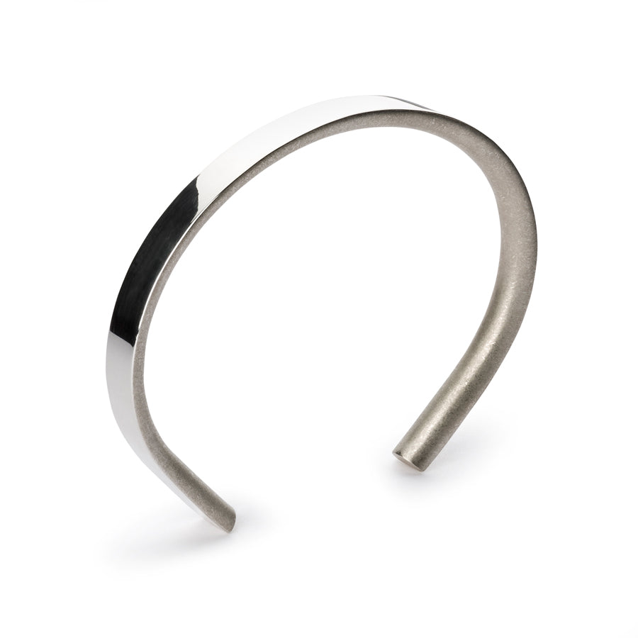 p6 bancroft polished silver bracelet | high polish