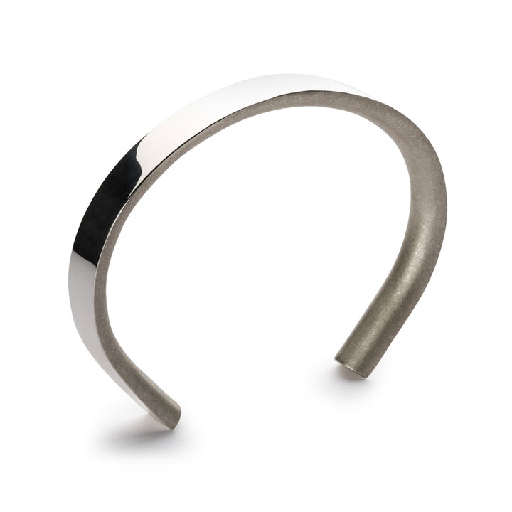 p8 bancroft polished silver bracelet | high polish