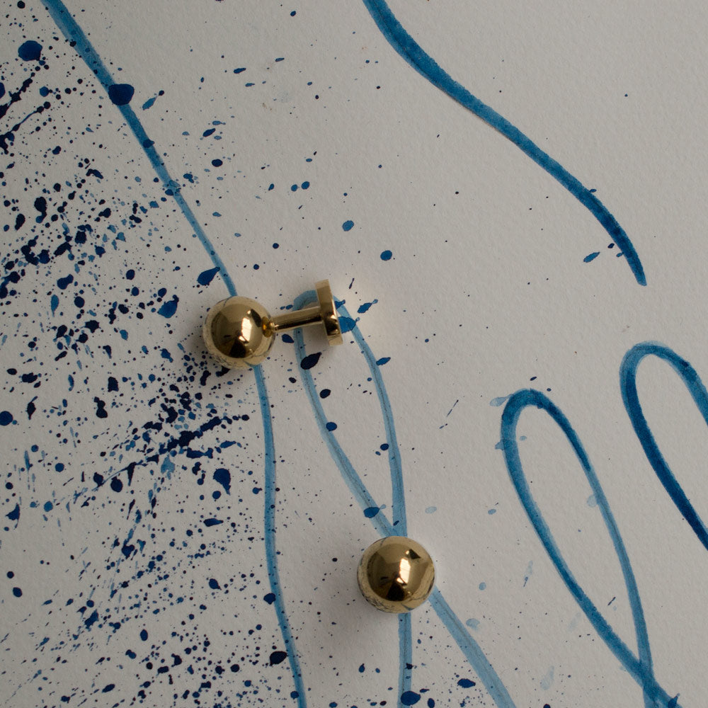 grafton | gold cufflinks | illustration