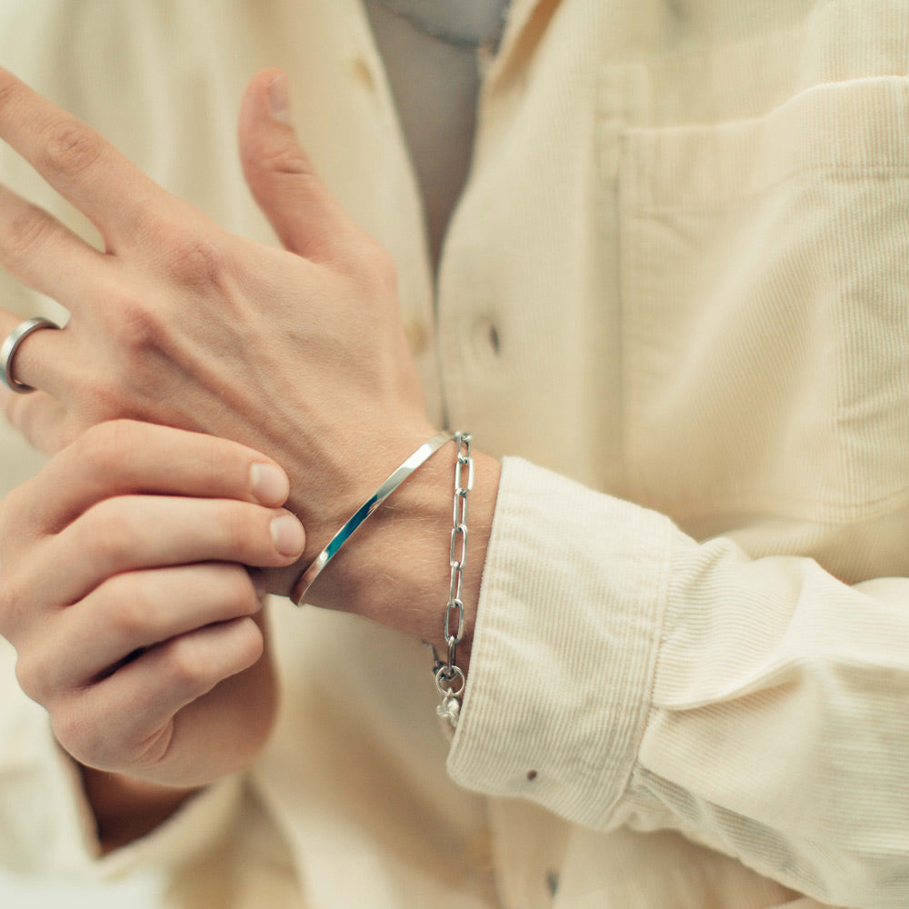 bardo charm bracelet | stacked silver bracelets | how to wear