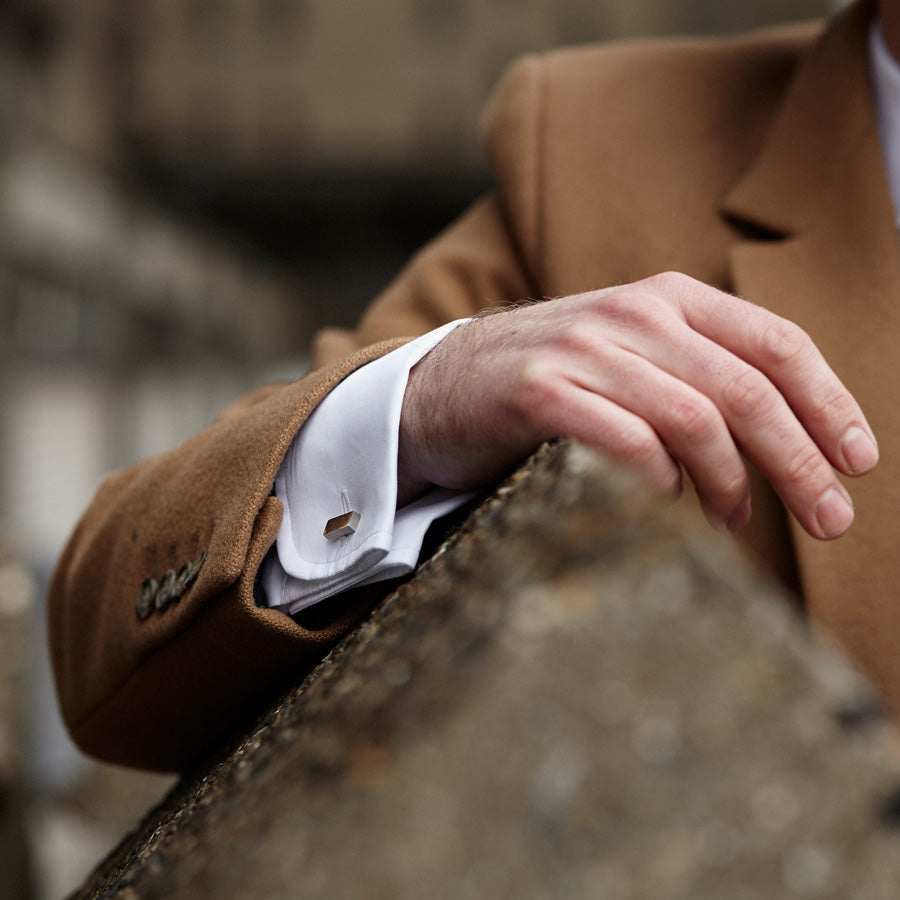erno silver cufflinks | how to wear