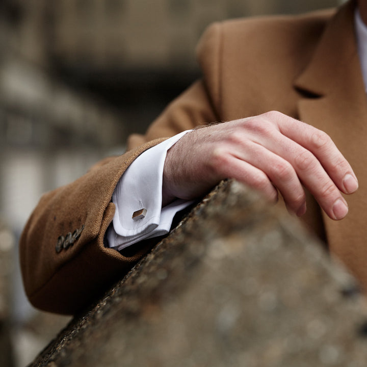 erno silver cufflinks | how to wear
