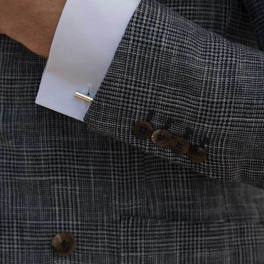 kitson silver cufflinks | how to wear