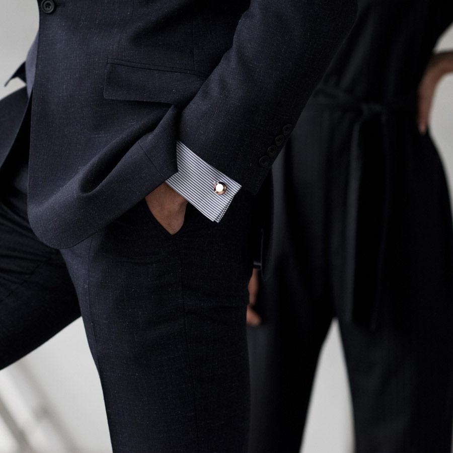 oliver rose gold cufflinks | how to wear