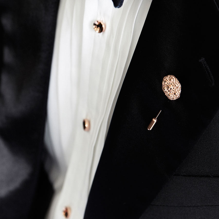 Rose Gold Shirt Stud | How to Wear