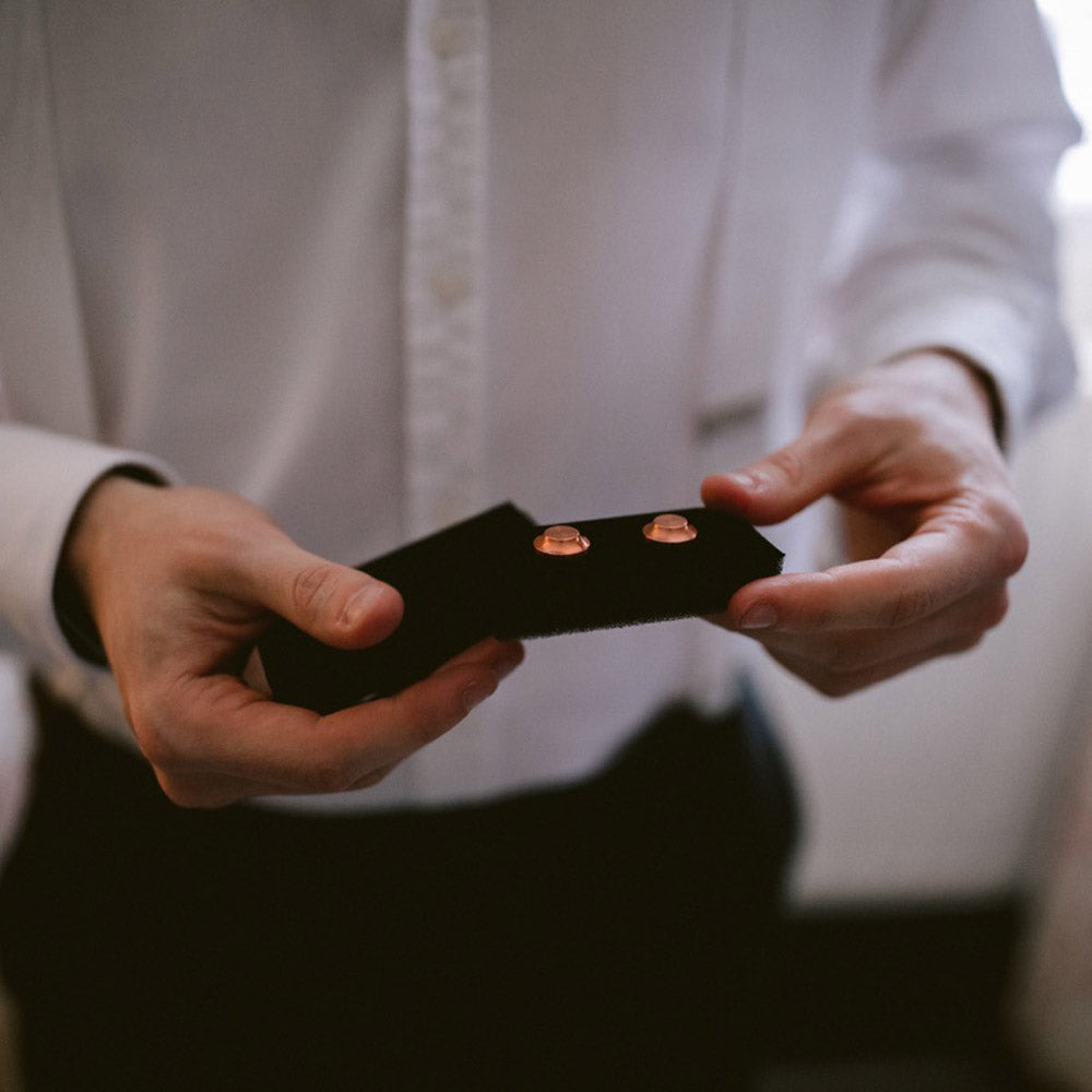 edward copper cufflinks | wedding gift