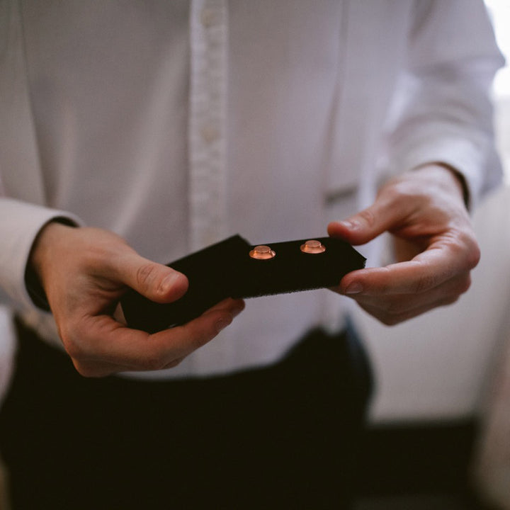 edward copper cufflinks | wedding gift