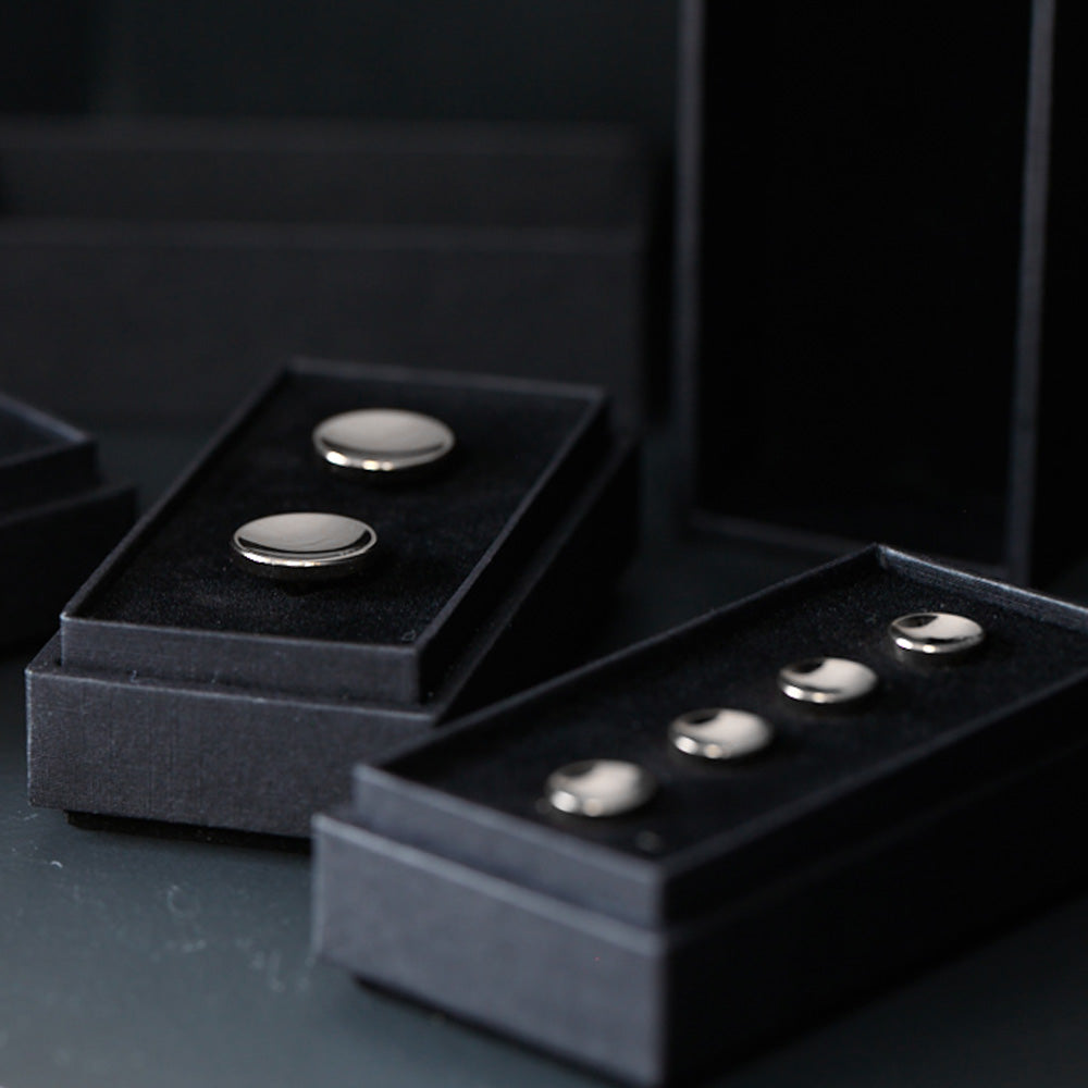 elliot silver cufflinks | with cufflinks