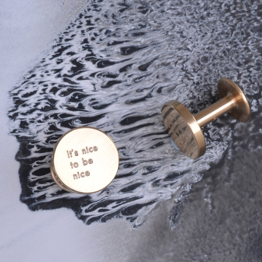 engraved dot cufflinks | personalised cufflinks
